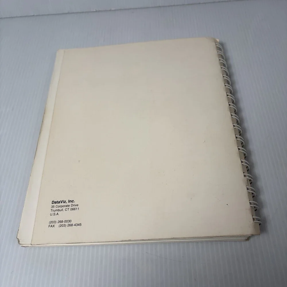 DataViz MacLink Plus PC DOS Software & Manual IBM PC XT AT PS2